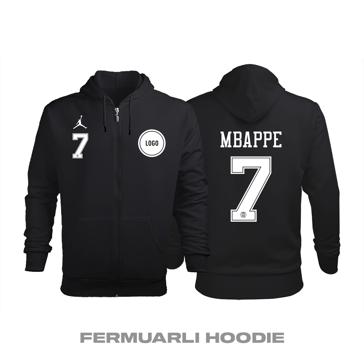 Paris FC: Third Edition 2018/2019 Fermuarlı Kapüşonlu Hoodie