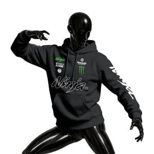 Kawasaki Racing: Ninja - Black 2026 Kapüşonlu Hoodie