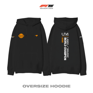 Lando Norris: World Champion 2025 - Black Edition Oversize Hoodie