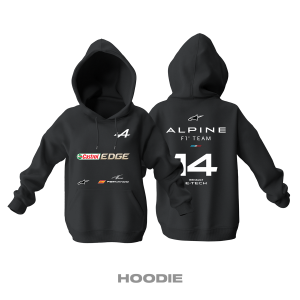 Alpine F1 Team: Black Edition 2021 Kapüşonlu Hoodie XS