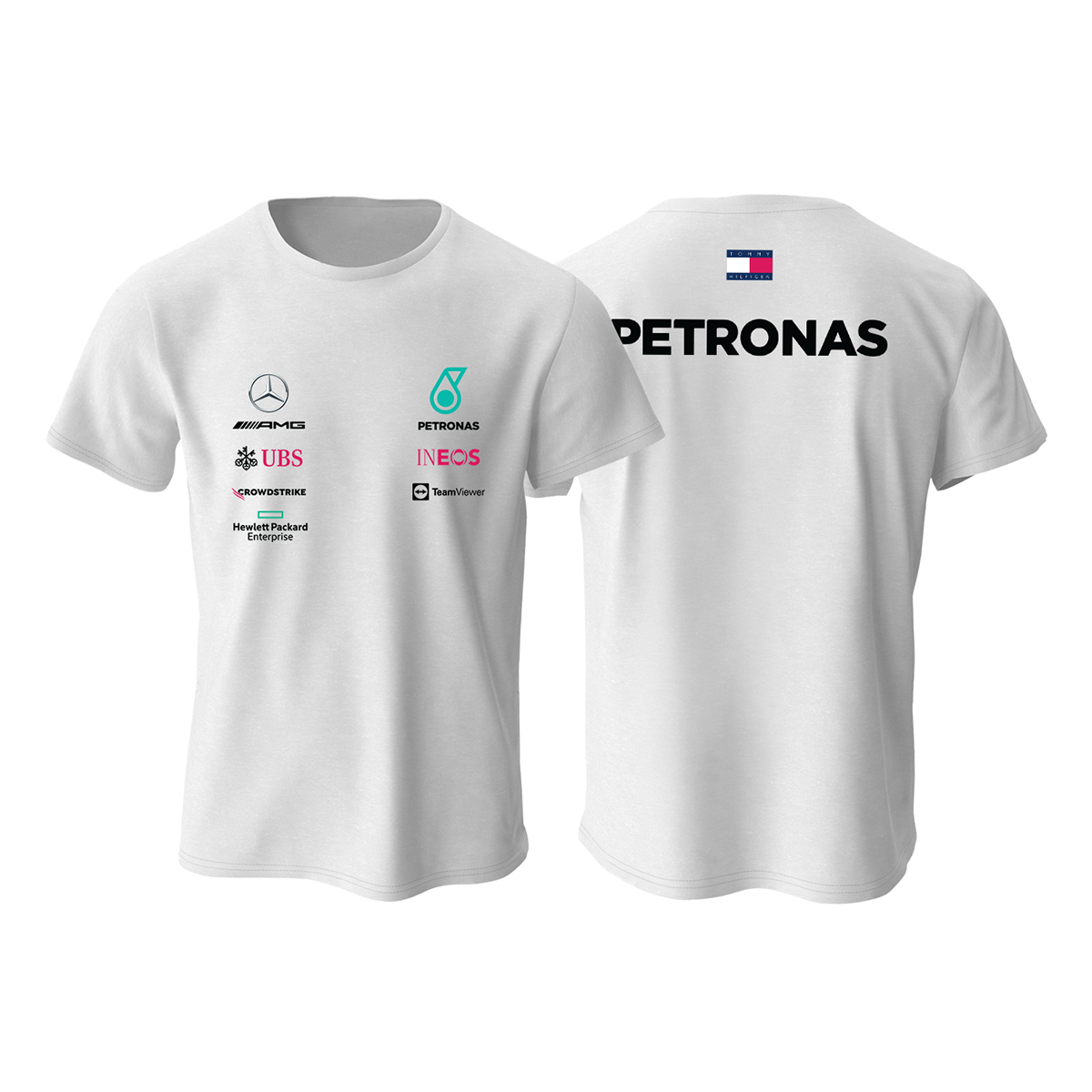 AMG Petronas F1 Team: White Crew Edition Tişört XL