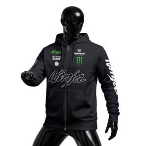 Kawasaki Racing: Ninja - Black 2026 Fermuarlı Hoodie