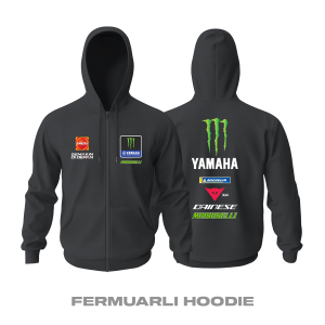 Yamaha Factory Racing: Franco Morbidelli Edition Fermuarlı Kapüşonlu Hoodie