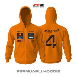 McLaren F1 Team: MCL39 Orange Edition 2025 Fermuarlı Hoodie