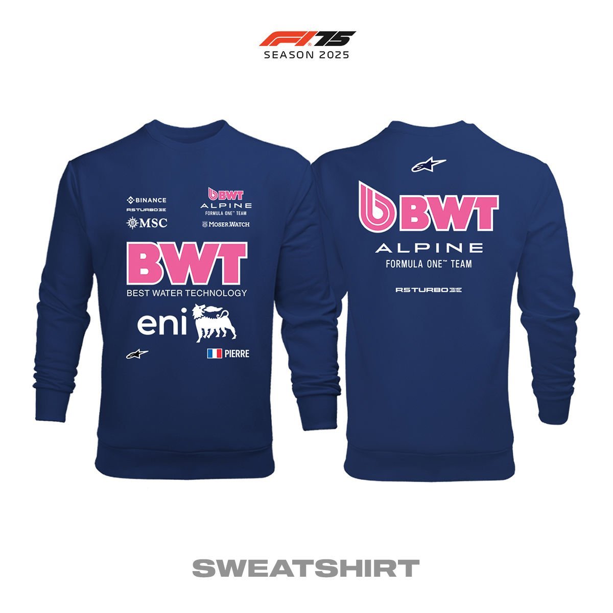 Alpine F1 Team: A525 - Navy Edition 2025 Sweatshirt