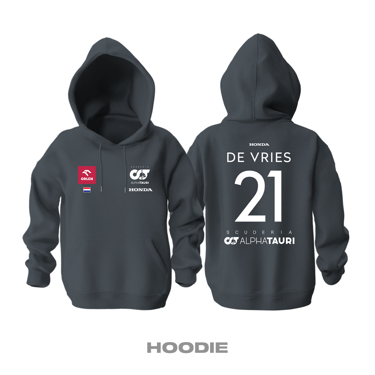 Scuderia AlphaTauri: Smoke Crew Edition 2023 Kapüşonlu Hoodie