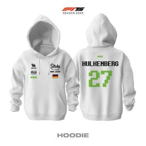 Stake F1 Team: Kick Sauber C45 White Crew Edition 2025 Kapüşonlu Hoodie