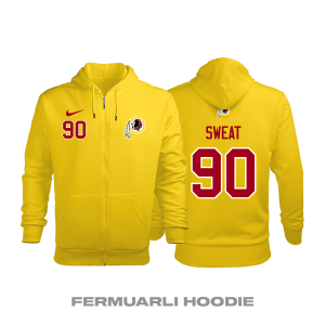 Washington Commanders: Alternate Edition 2020/2021 Fermuarlı Kapüşonlu Hoodie XS
