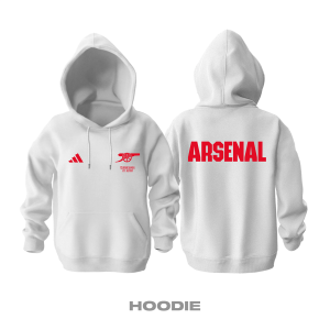 Arsenal: Club Culture Series - White Edition Kapüşonlu Hoodie