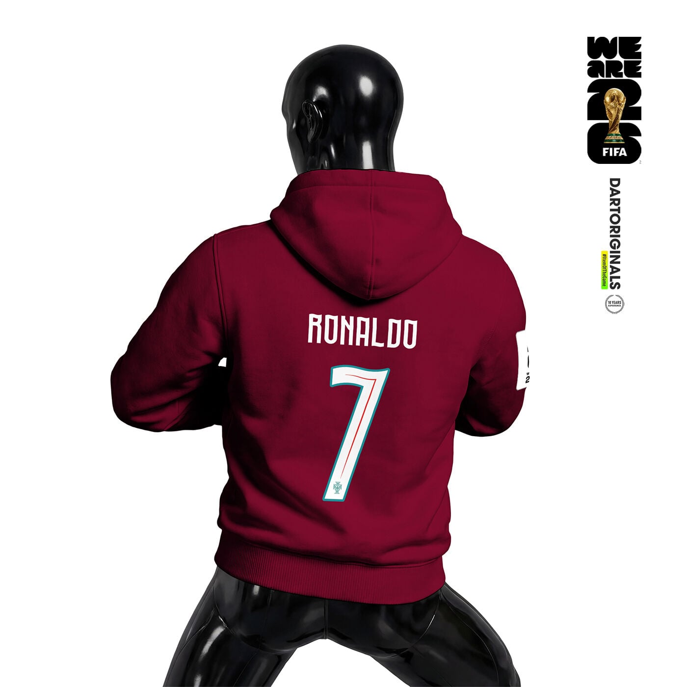 Portugal: White Edition - FIFA World Cup™ 2026 Kapüşonlu Hoodie