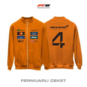 McLaren F1 Team: MCL39 Orange Edition 2025 Fermuarlı Ceket
