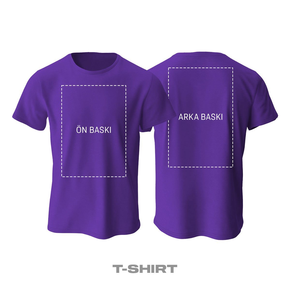 Kişisel Baskı - Mor Tişört