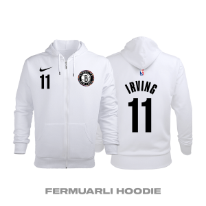 Brooklyn Nets: City Edition 2019/2020 Fermuarlı Kapüşonlu Hoodie
