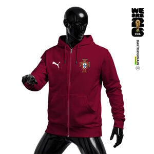 Portugal: White Edition - FIFA World Cup™ 2026 Fermuarlı Kapüşonlu Hoodie