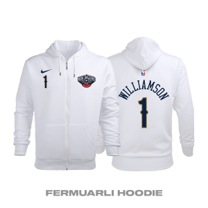 New Orleans Pelicans: Association Edition 2017/2018 Fermuarlı Kapüşonlu Hoodie M