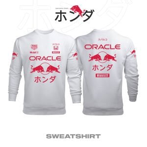 Red Bull Racing: ホンダ - #Japanese GP 2025 - WHITE 白 Sweatshirt