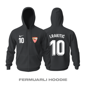 Sevilla: Third Edition 2021/2022 Fermuarlı Kapüşonlu Hoodie 3XL