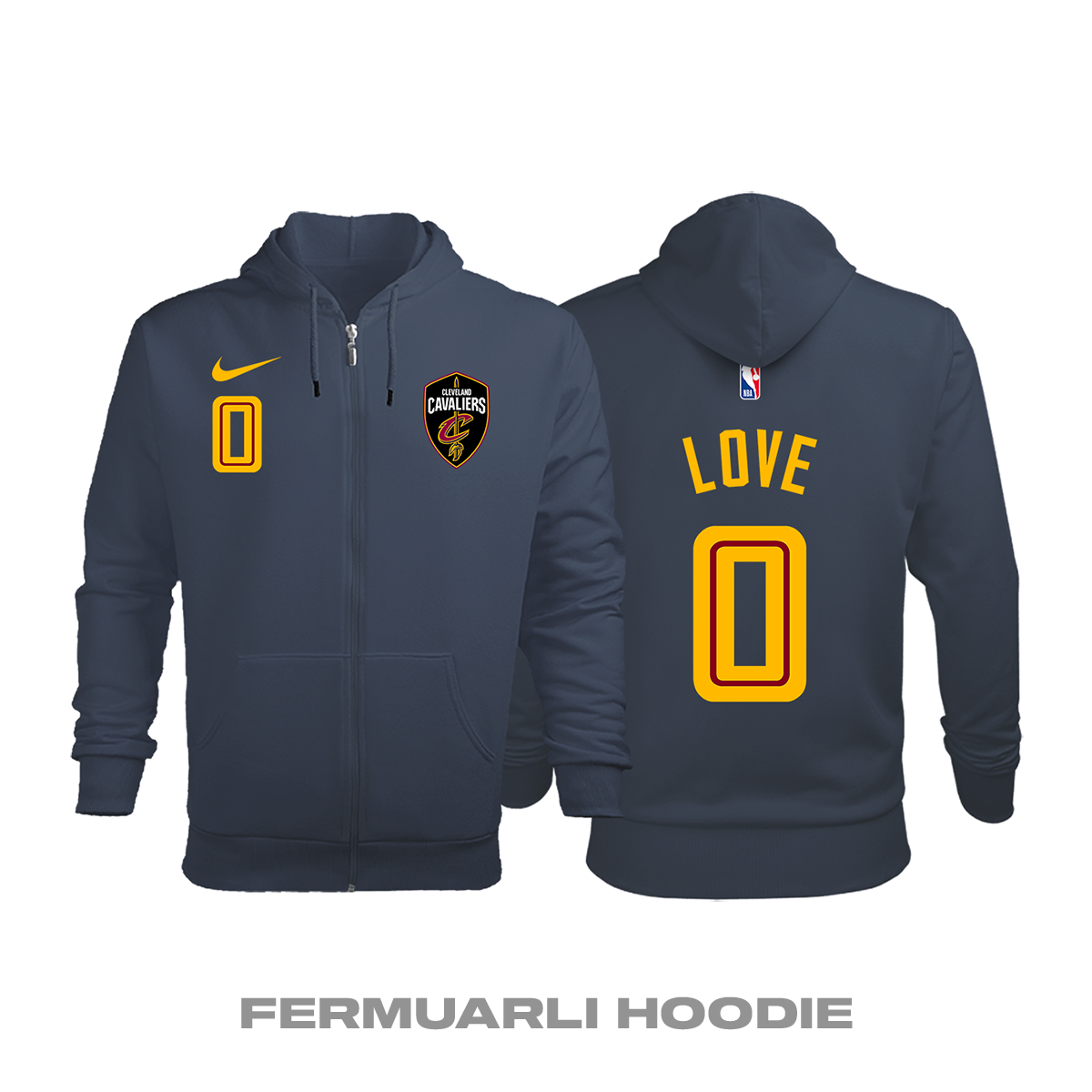 Cleveland Cavaliers: City Edition 2019/2020 Fermuarlı Kapüşonlu Hoodie