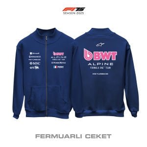 Alpine F1 Team: A525 - Navy Edition 2025 Fermuarlı Ceket