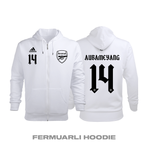 Arsenal: Away Edition 2020/2021 Fermuarlı Kapüşonlu Hoodie XS