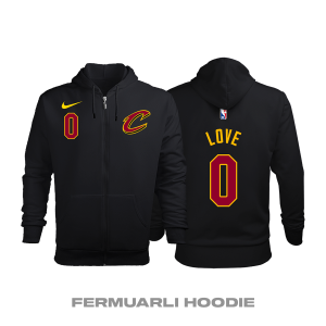 Cleveland Cavaliers: Statement Edition 2017/2018 Fermuarlı Kapüşonlu Hoodie