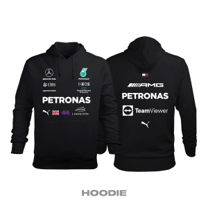 AMG Petronas F1 Team: Black Edition 2022 Kapüşonlu Hoodie M