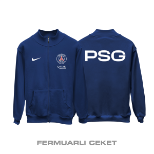 PSG: Club Culture Series - Navy Edition Fermuarlı Ceket