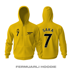 Arsenal: Away Edition 2021/2022 Fermuarlı Kapüşonlu Hoodie XL
