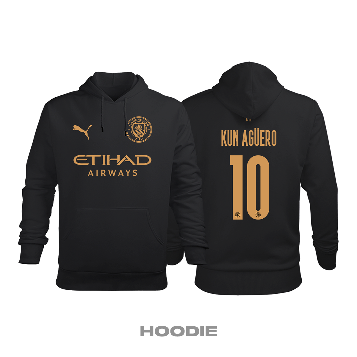 Manchester City: Away Edition 2020/2021 Kapüşonlu Hoodie 4XL