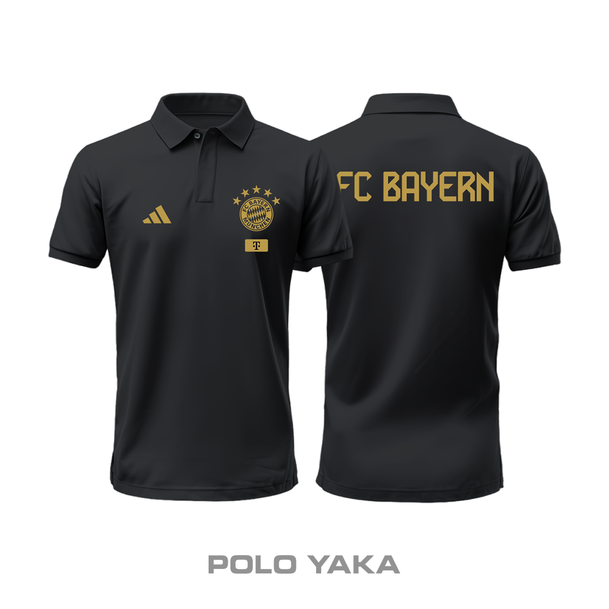 FC Bayern: Club Culture Series - Black Edition Polo Yaka