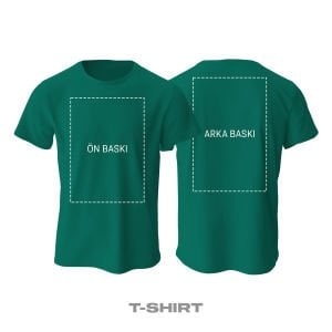 Kişisel Baskı - Petrol Yeşili Tişört