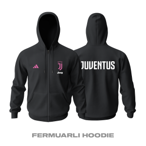 Juventus: Club Culture Series - Pink Legacy Edition Fermuarlı Hoodie