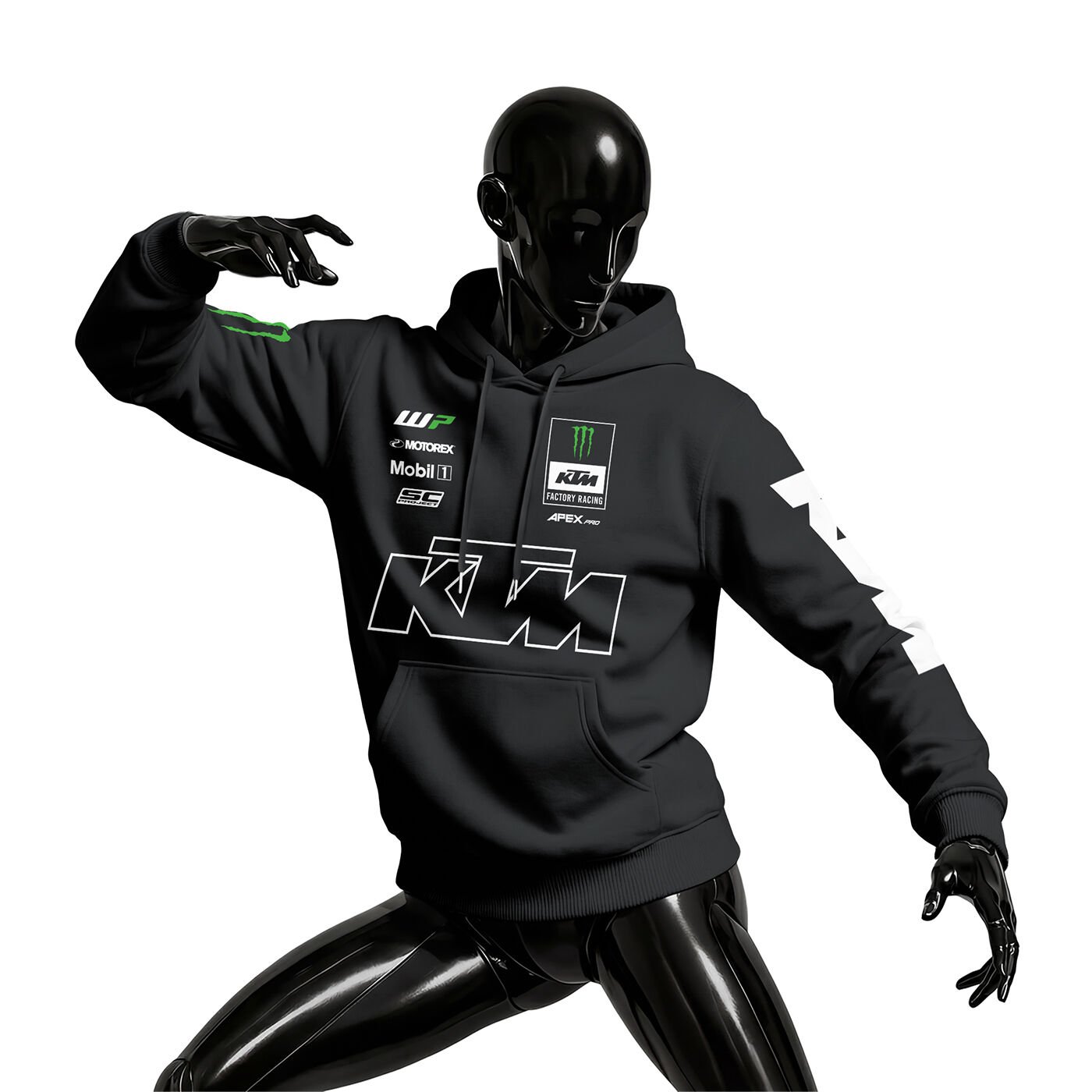 KTM Racing: Monster - Black 2026 Kapüşonlu Hoodie