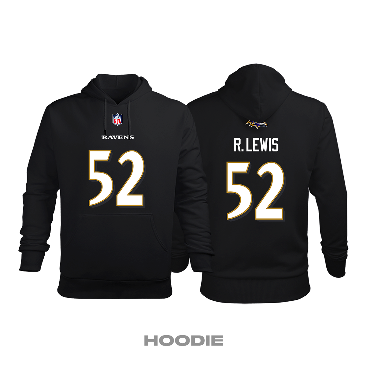 Baltimore Ravens: Alternate Edition 2020/2021 Kapüşonlu Hoodie 5XL