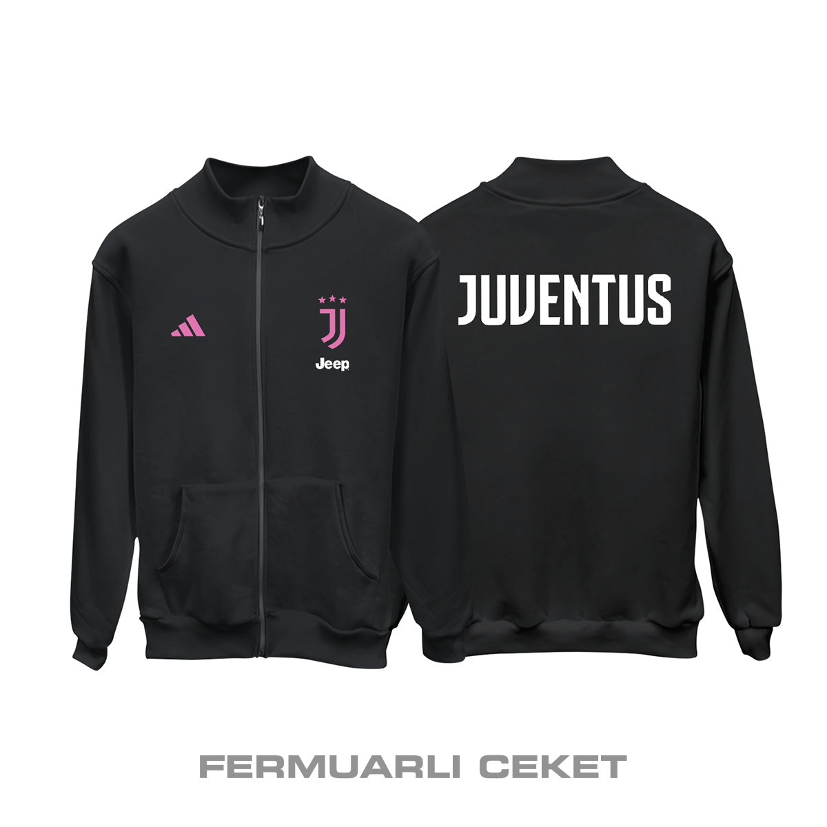 Juventus: Club Culture Series - Pink Legacy Edition Fermuarlı Ceket