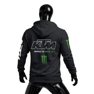 KTM Racing: Monster - Black 2026 Fermuarlı Hoodie