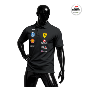Scuderia Ferrari: SF-26 Black Edition 2026 Polo Yaka