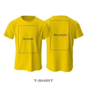 Kişisel Baskı - Sarı Tişört