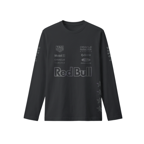 Red Bull Racing: #DutchGP Livery - Blackout Edition 2K27 Uzun Kol Tişört