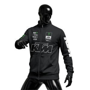 KTM Racing: Monster - Black 2026 Fermuarlı Ceket