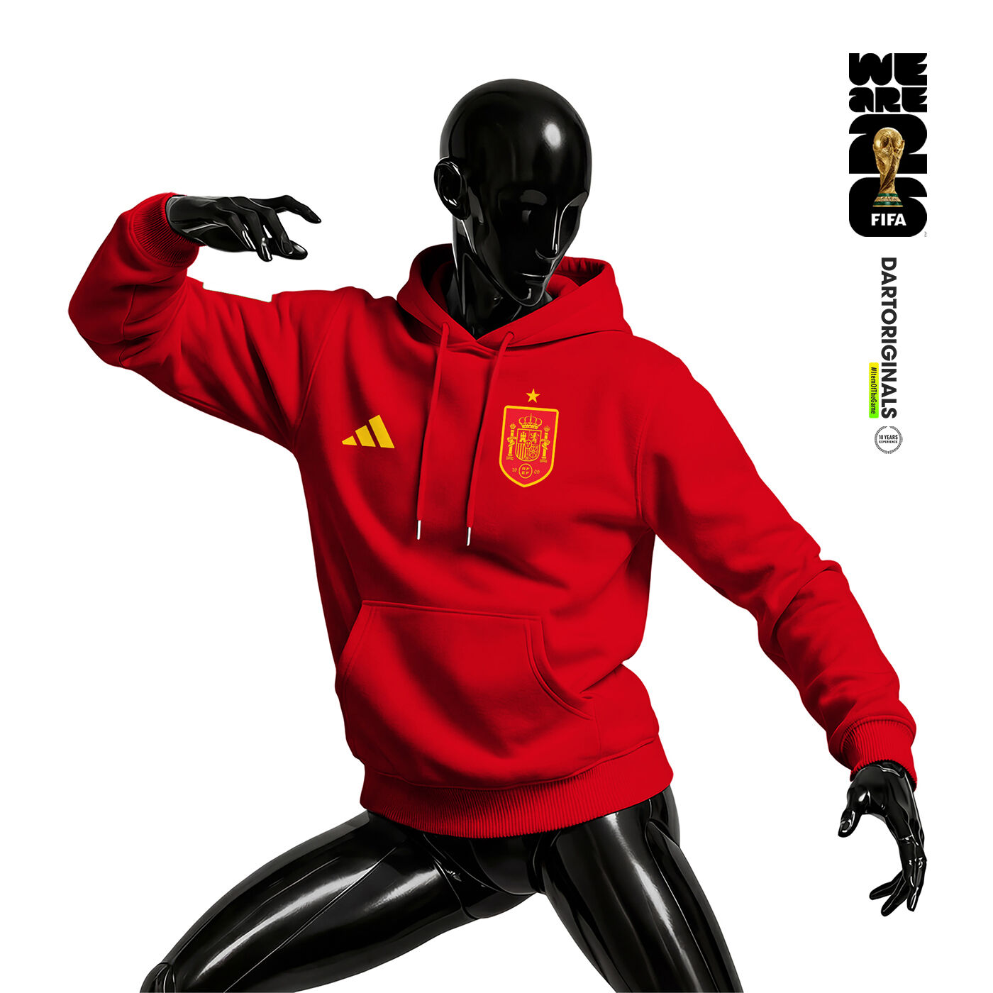Spain: Red Edition - FIFA World Cup™ 2026 Kapüşonlu Hoodie