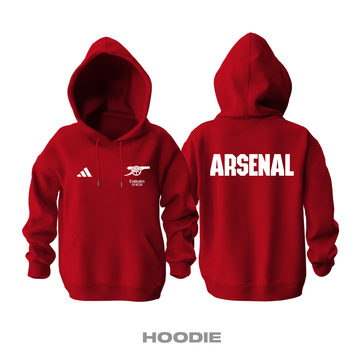 Arsenal: Club Culture Series - Red Edition Kapüşonlu Hoodie