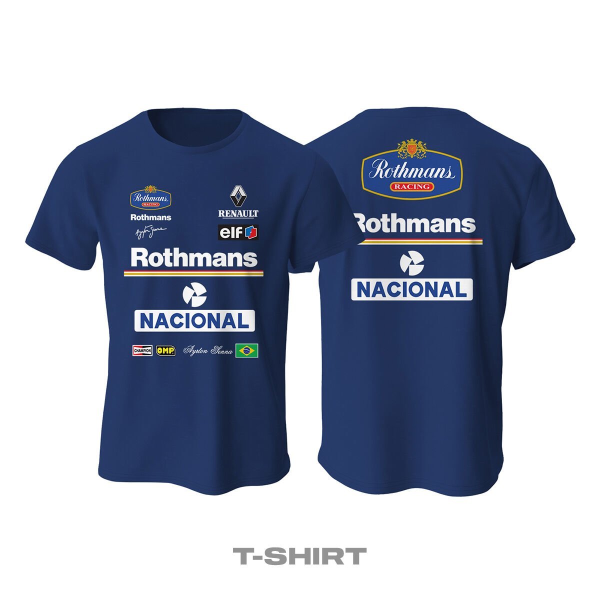 Ayrton Senna: 1994 Williams Rothmans - Navy Edition Tişört