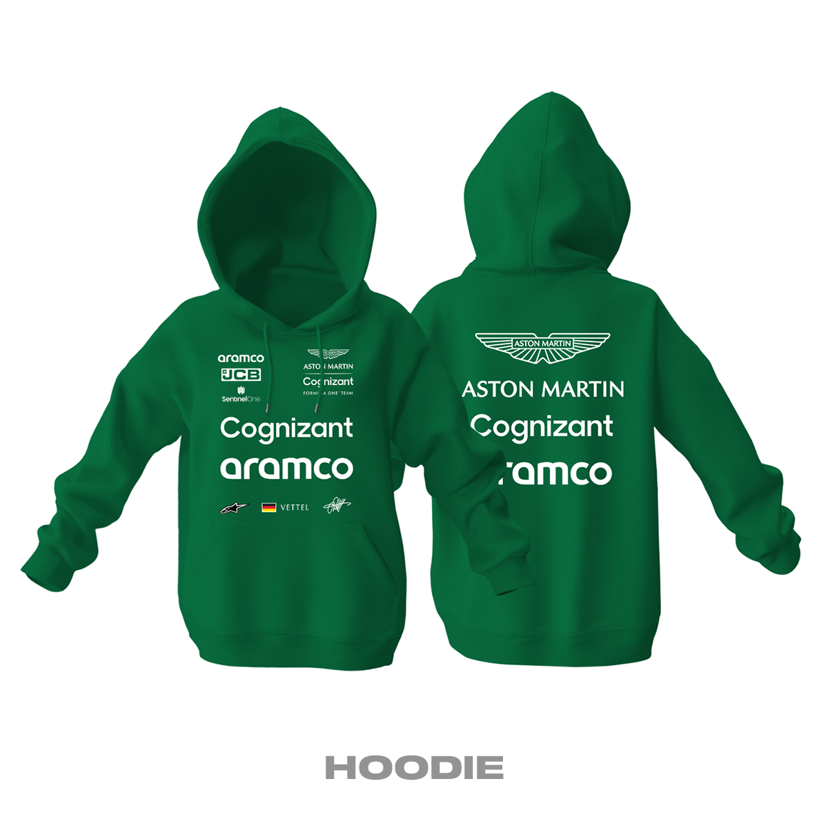 Aston Martin F1 Team: Verdant Edition 2022 Kapüşonlu Hoodie 4XL