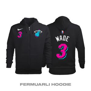 Miami Heat: City Edition 2018/2019 Fermuarlı Kapüşonlu Hoodie