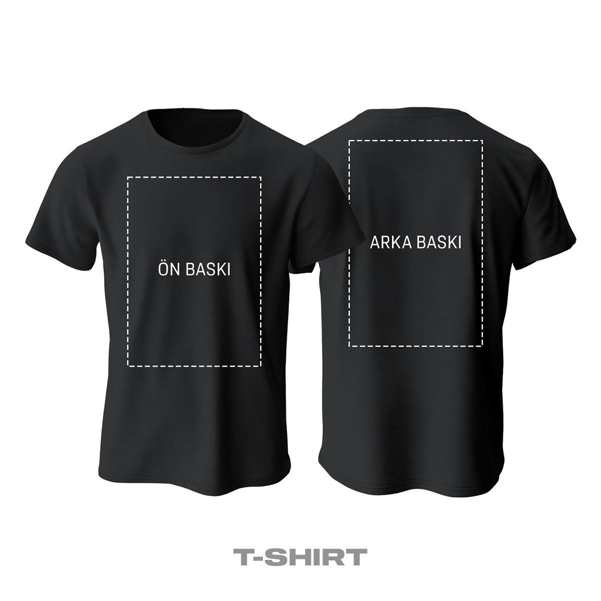 Kişisel Baskı - Siyah Tişört