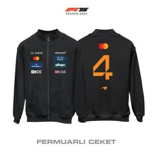 McLaren F1 Team: MCL39 Black Edition 2025 Fermuarlı Ceket