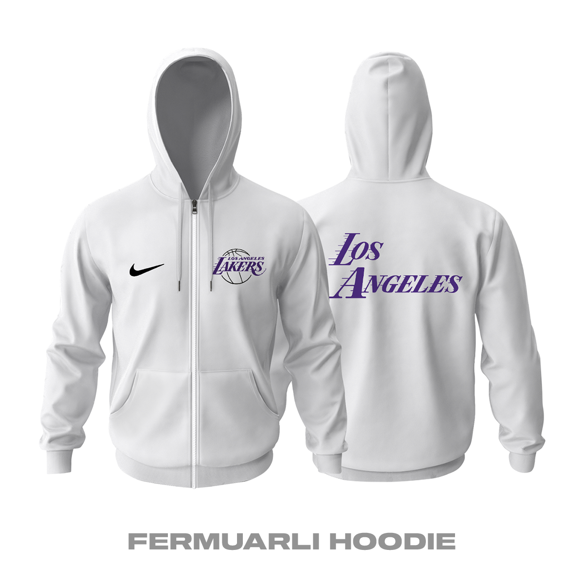 Los Angeles Lakers: City Edition 2K23 Fermuarlı Kapüşonlu Hoodie
