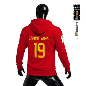Spain: Red Edition - FIFA World Cup™ 2026 Fermuarlı Kapüşonlu Hoodie