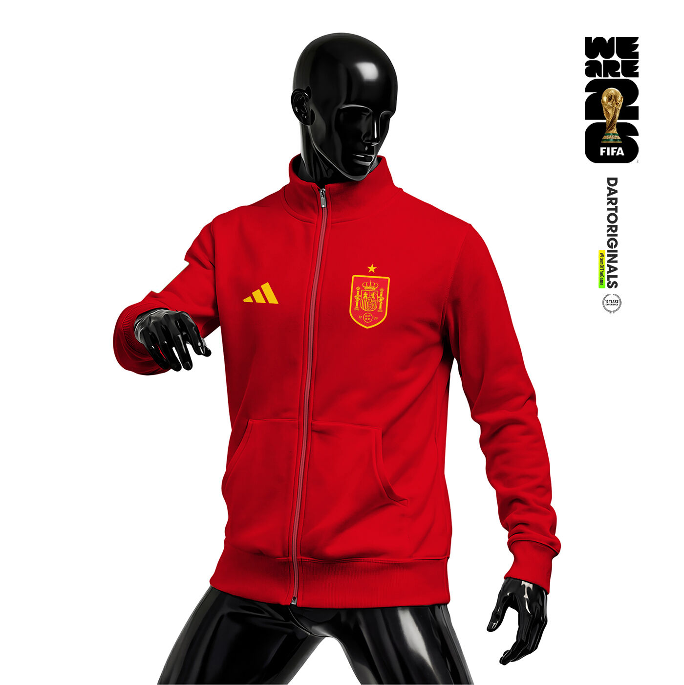 Spain: Red Edition - FIFA World Cup™ 2026 Fermuarlı Ceket